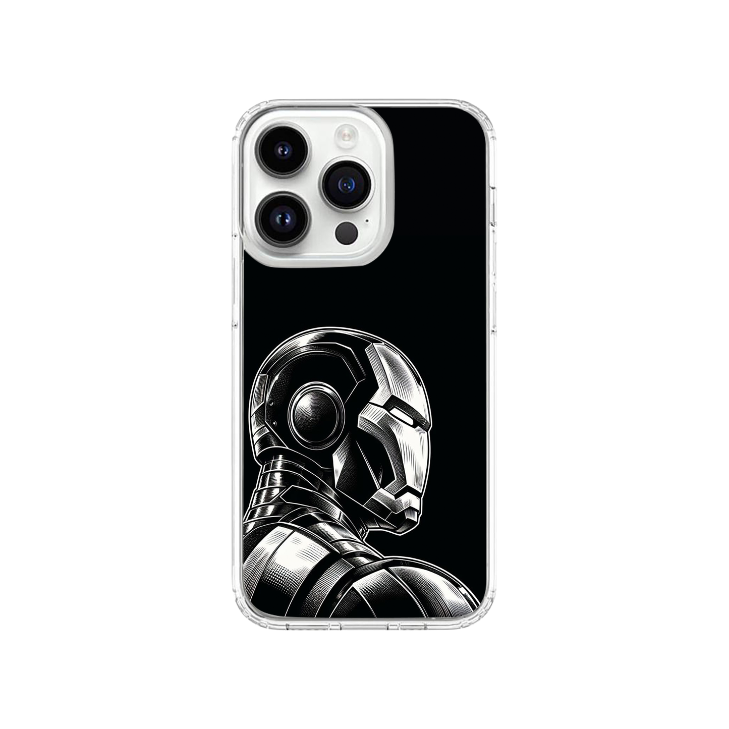 Black-Steel Effect Iron Man case