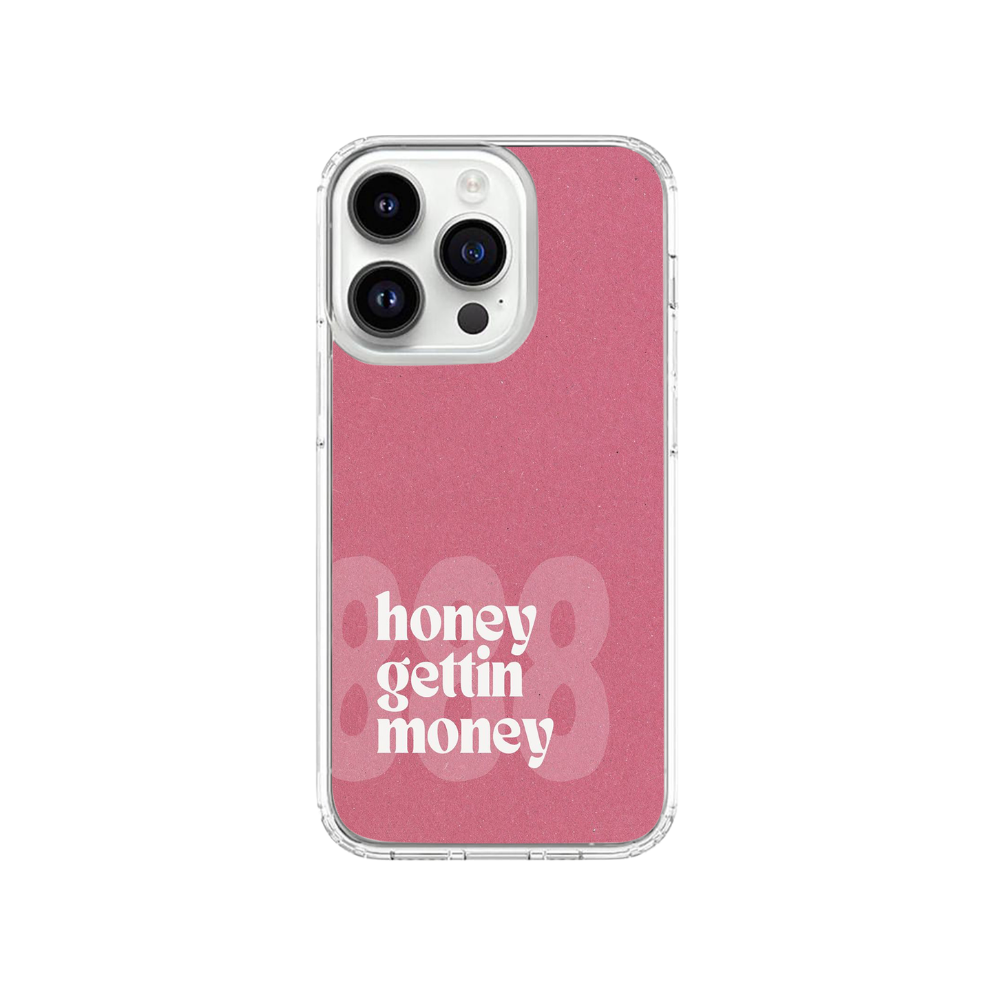 Honey Gettin Money Pink Glittery Case
