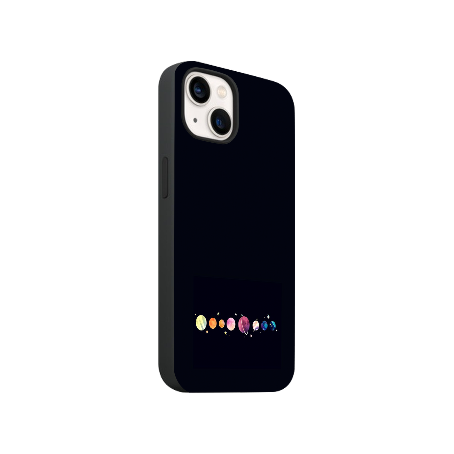 Black Minimal Planet Case