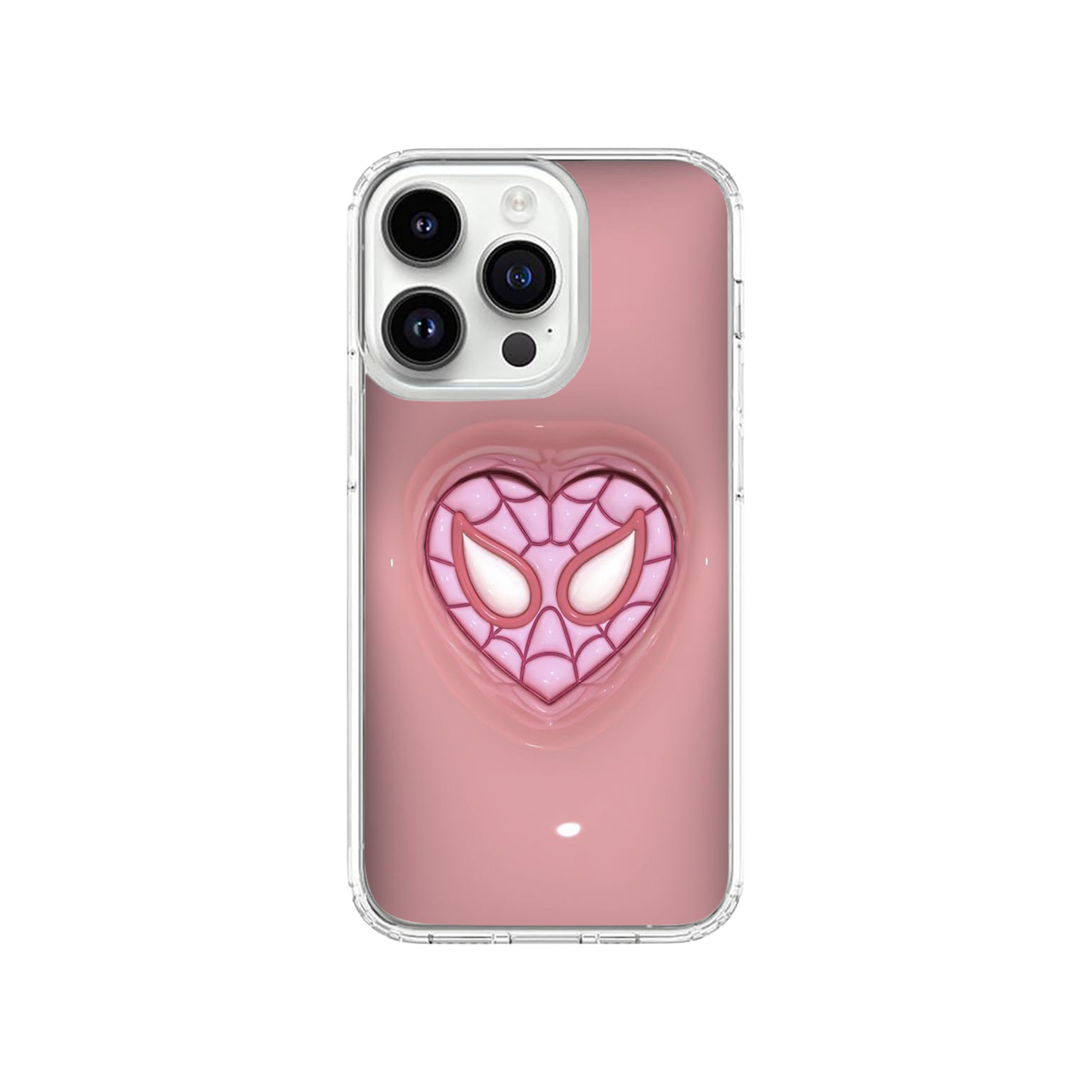 Spider Heart Bubble Pink Case