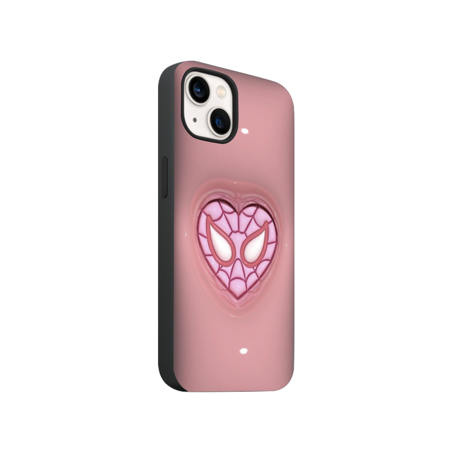 Spider Heart Bubble Pink Case