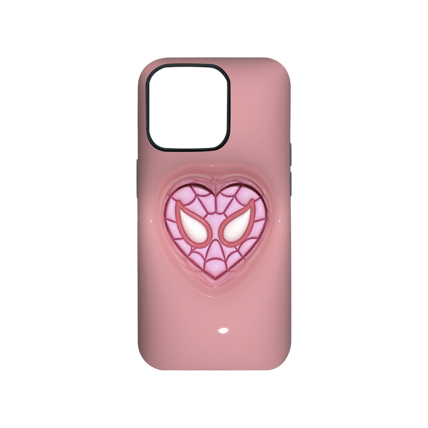 Spider Heart Bubble Pink Case