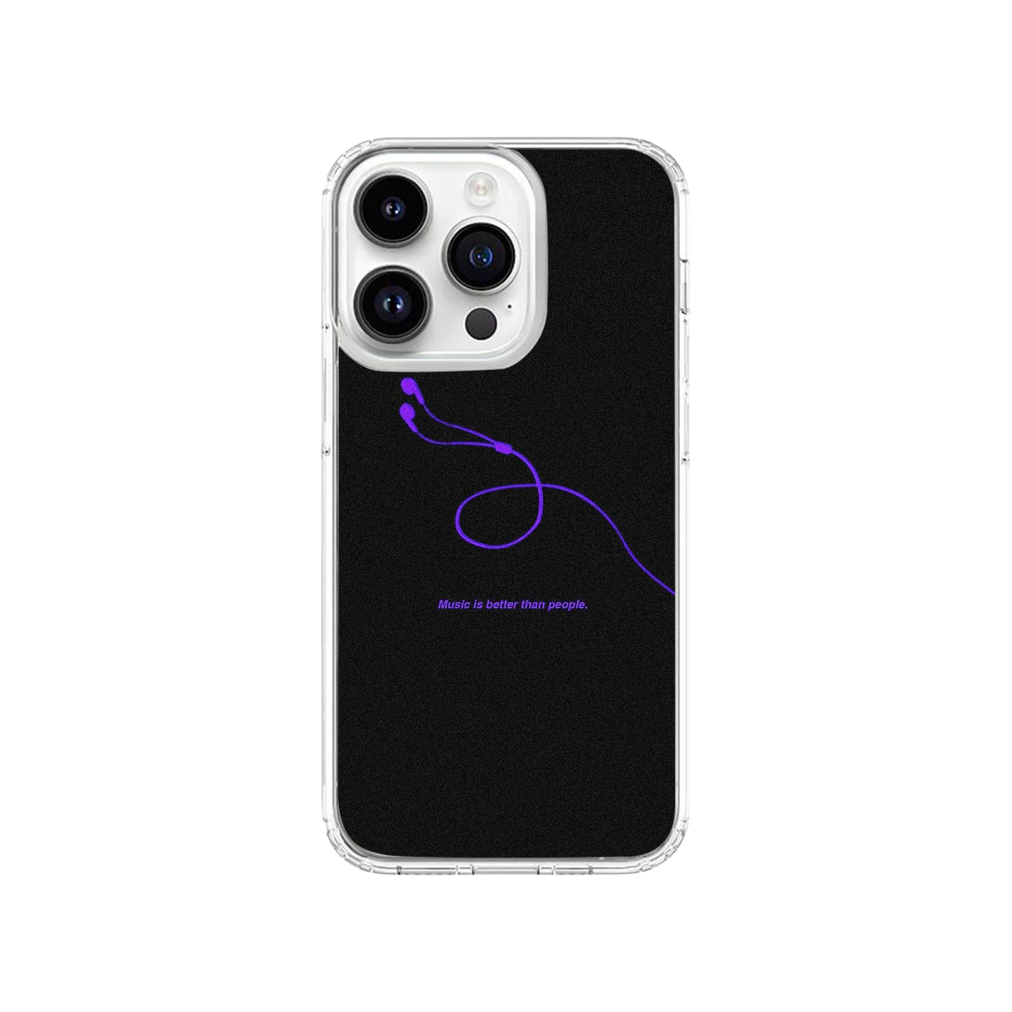 Music Is Better Than People Black Case