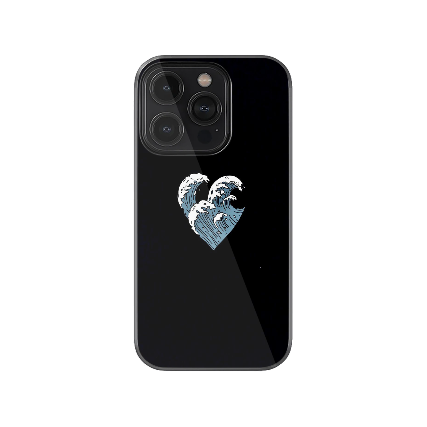 Wavy Heart Black Case