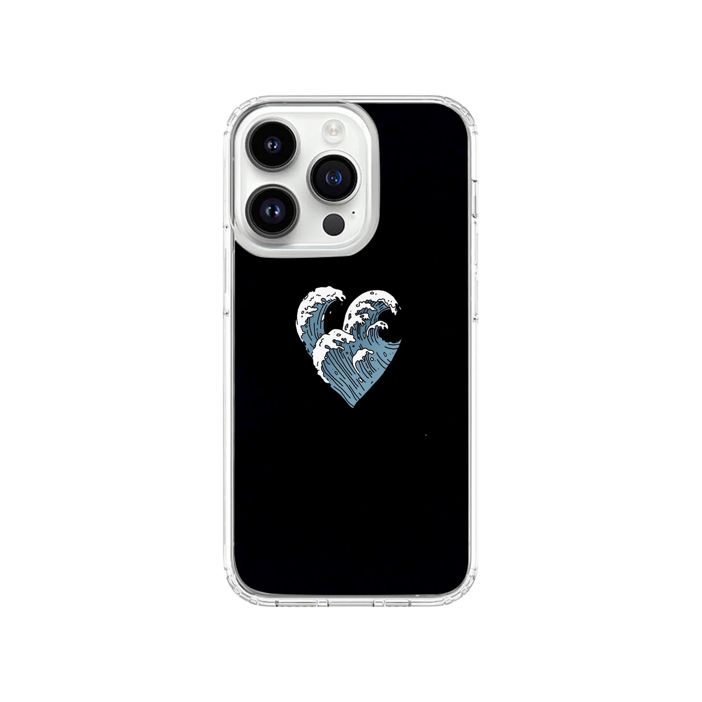 Wavy Heart Black Case