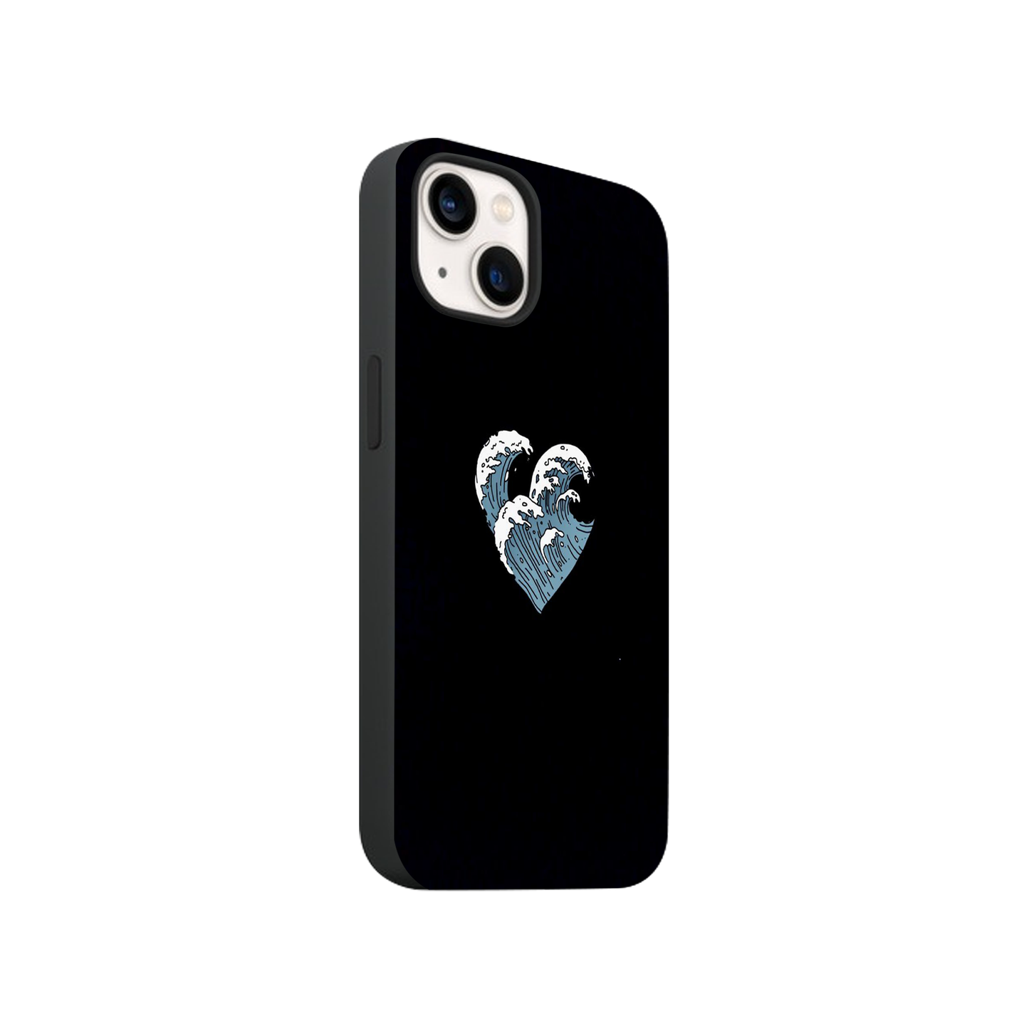 Wavy Heart Black Case