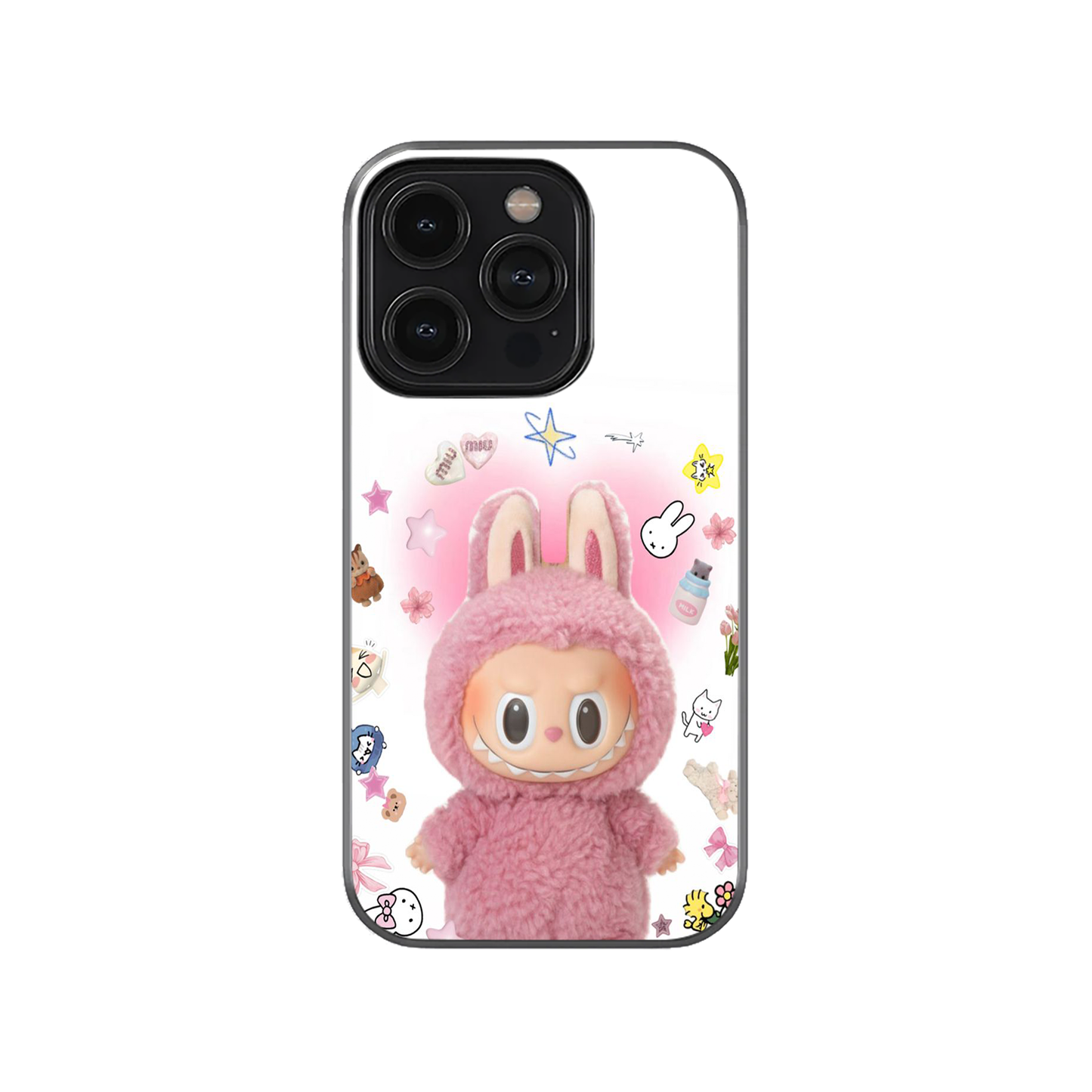 Soft Pink Labubu Case