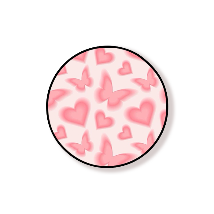 Pink Butterfly Grip Holder