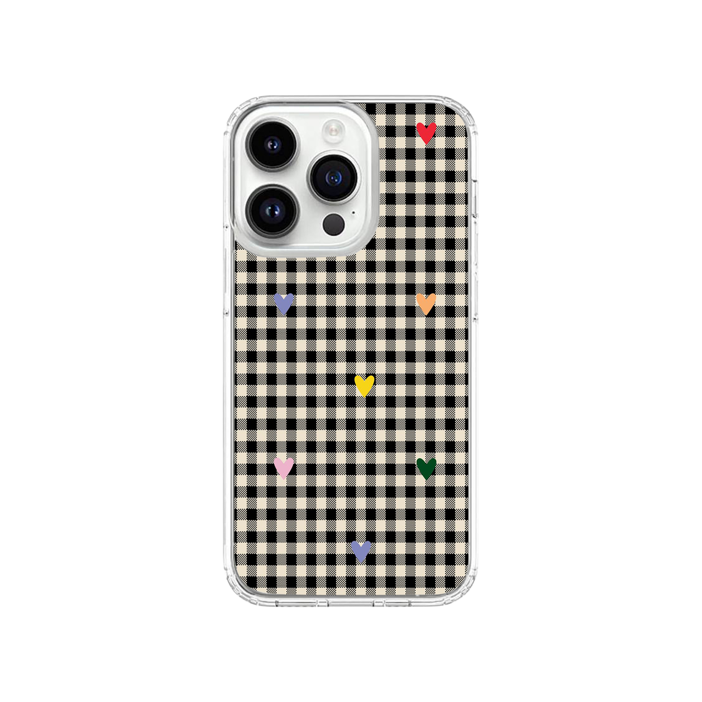 Retro Hearty Checkered Case