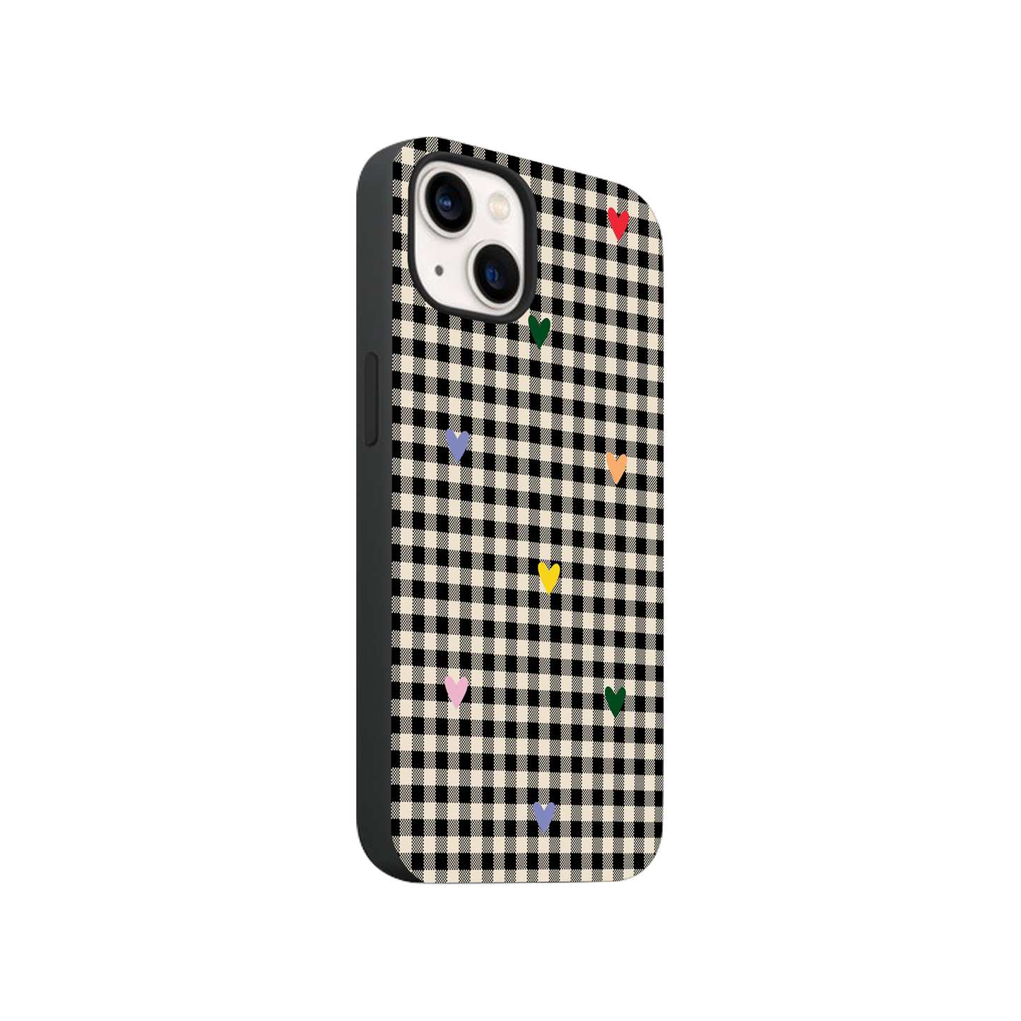 Retro Hearty Checkered Case
