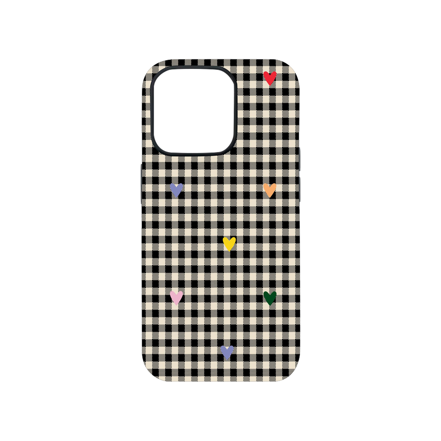 Retro Hearty Checkered Case