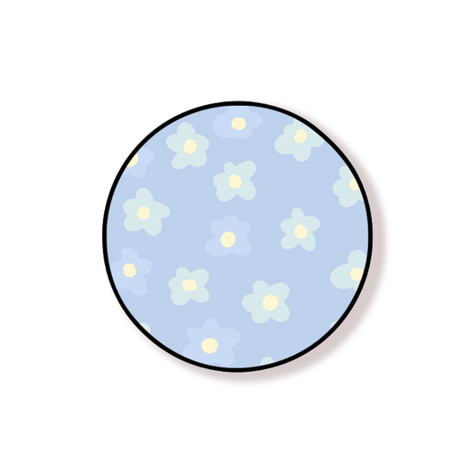 Blue Flowers Grip Holder
