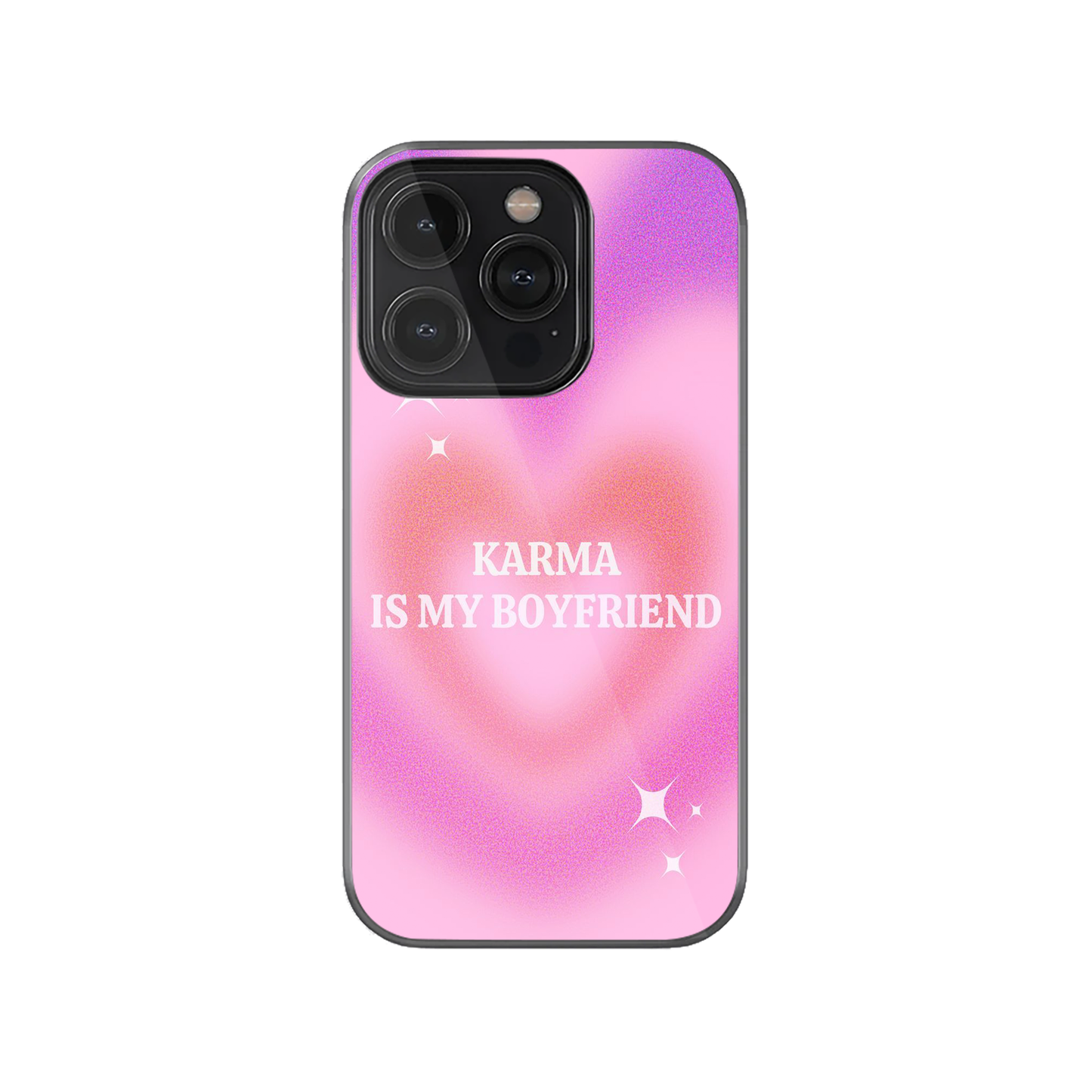 Karma Is My Boyfriend Colorful Heart Case