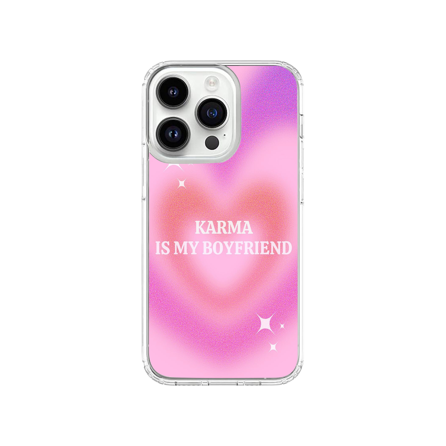 Karma Is My Boyfriend Colorful Heart Case