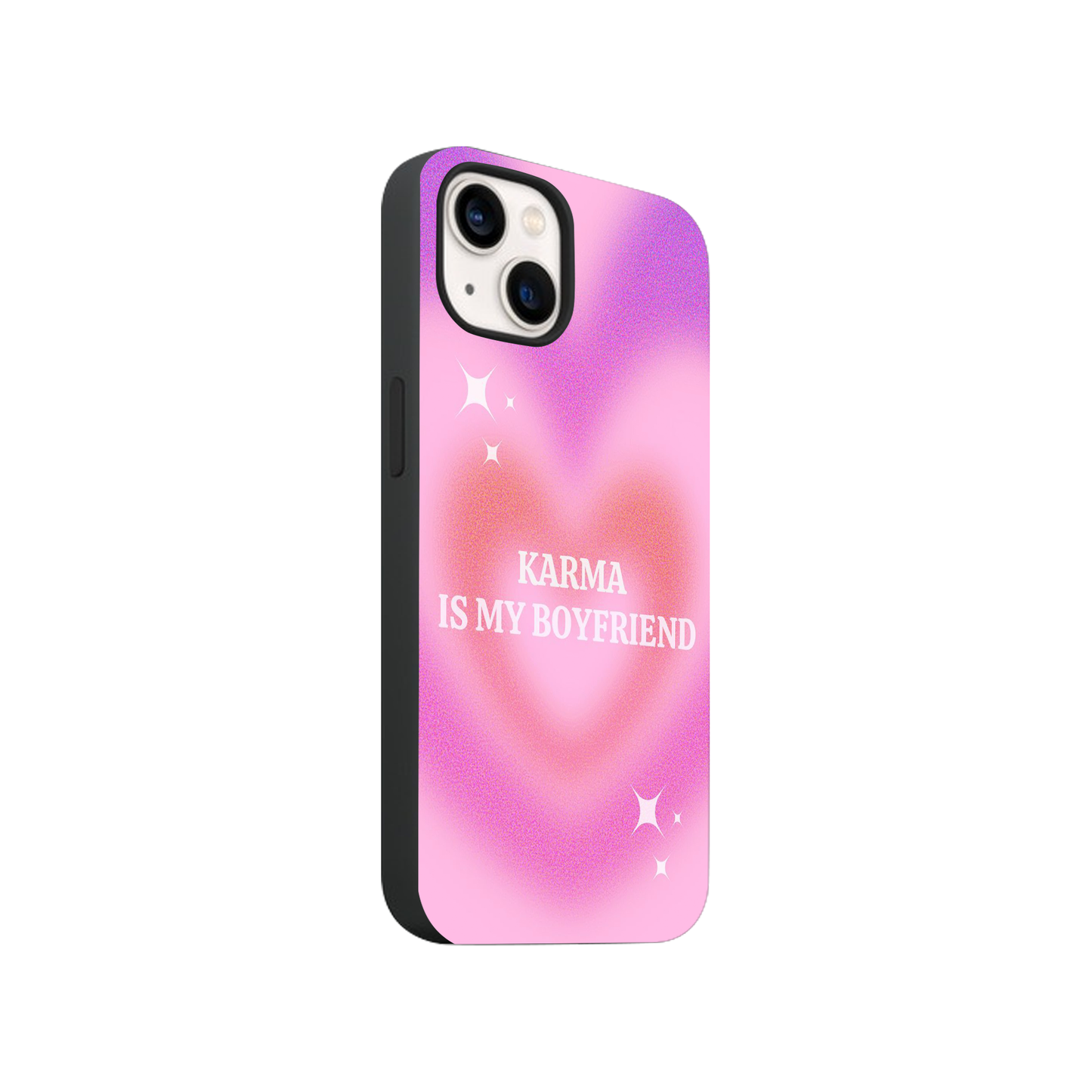 Karma Is My Boyfriend Colorful Heart Case