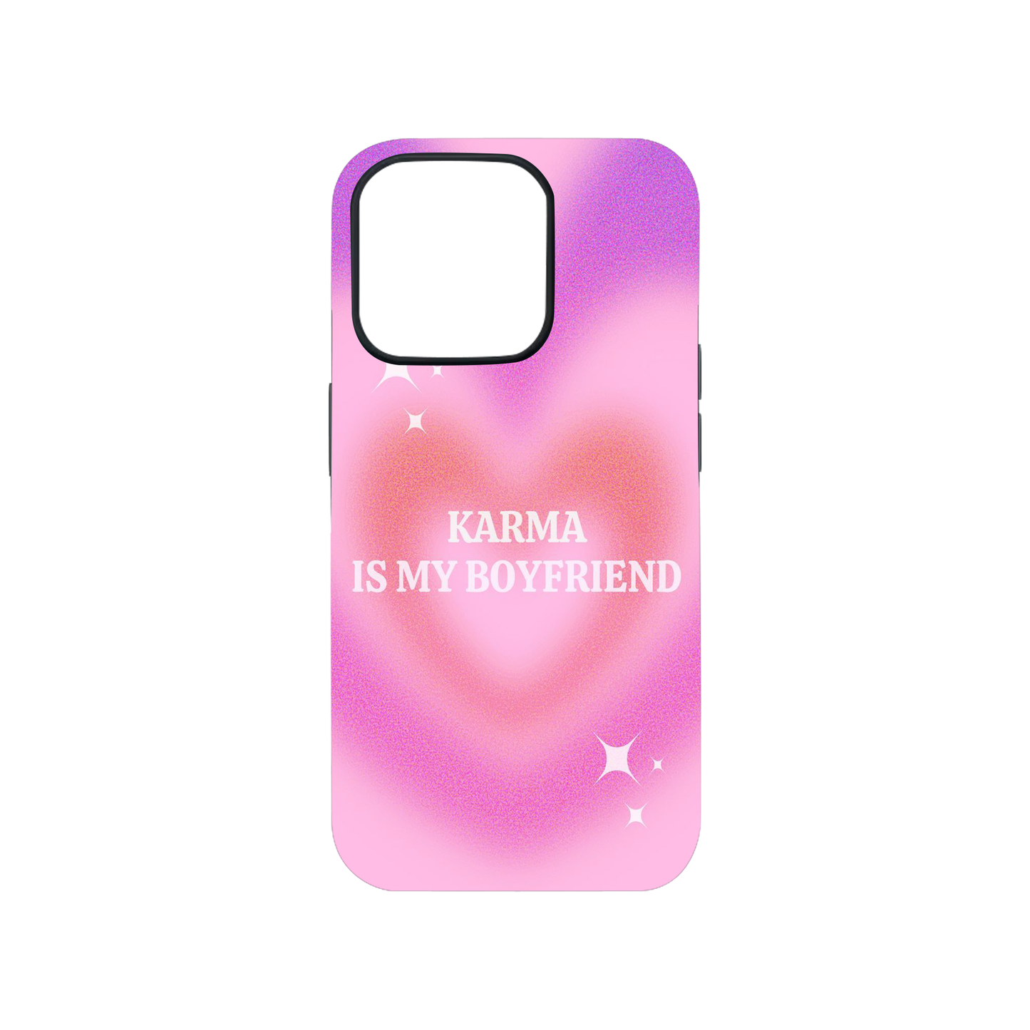 Karma Is My Boyfriend Colorful Heart Case