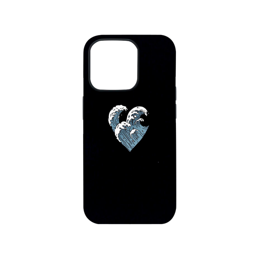 Wavy Heart Black Case