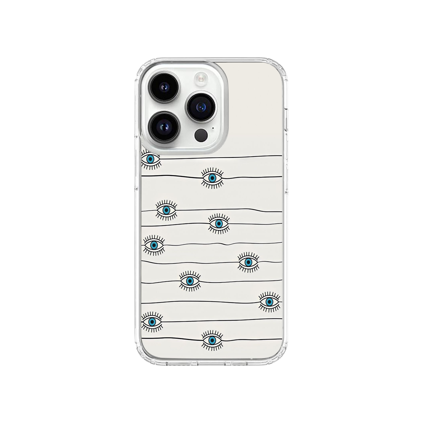 Cream Eye Print Case