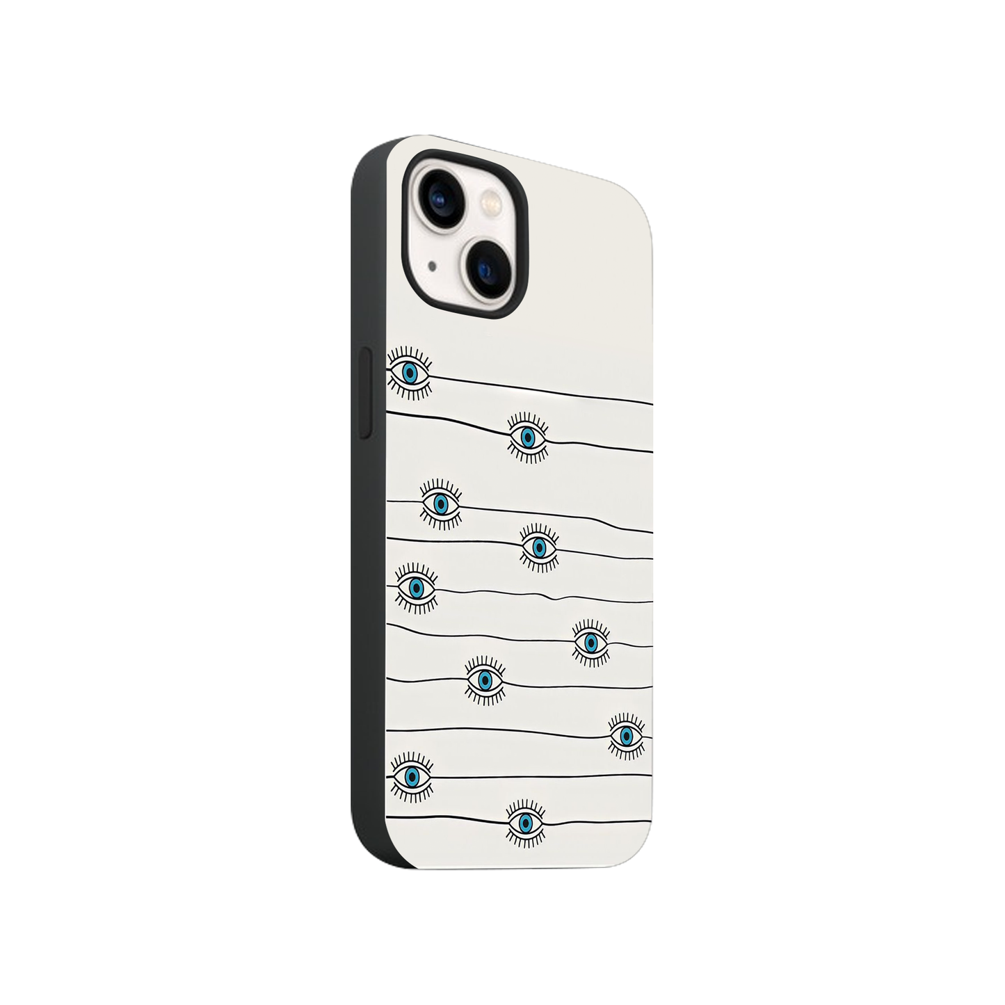 Cream Eye Print Case