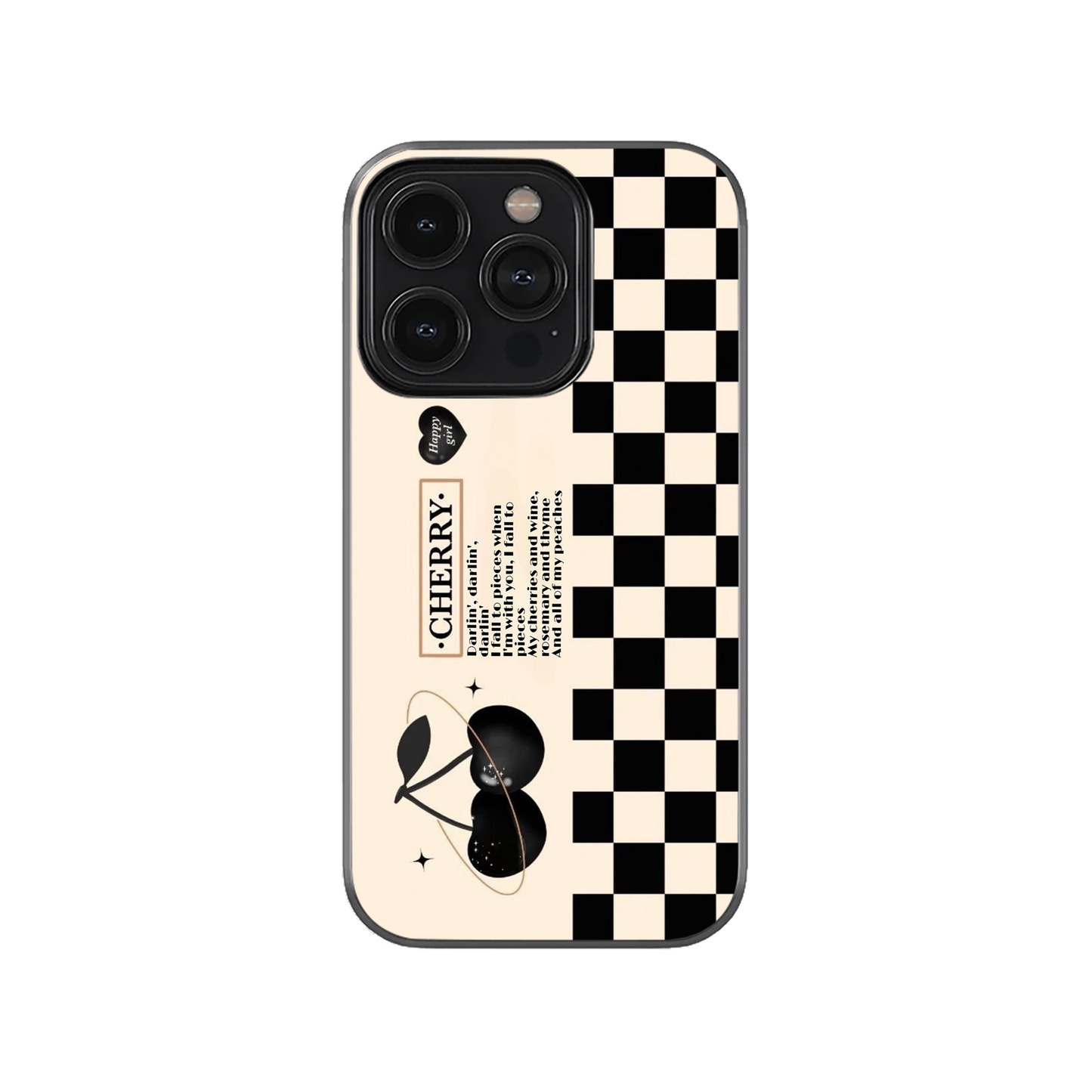 Retro Cherry Grid Case