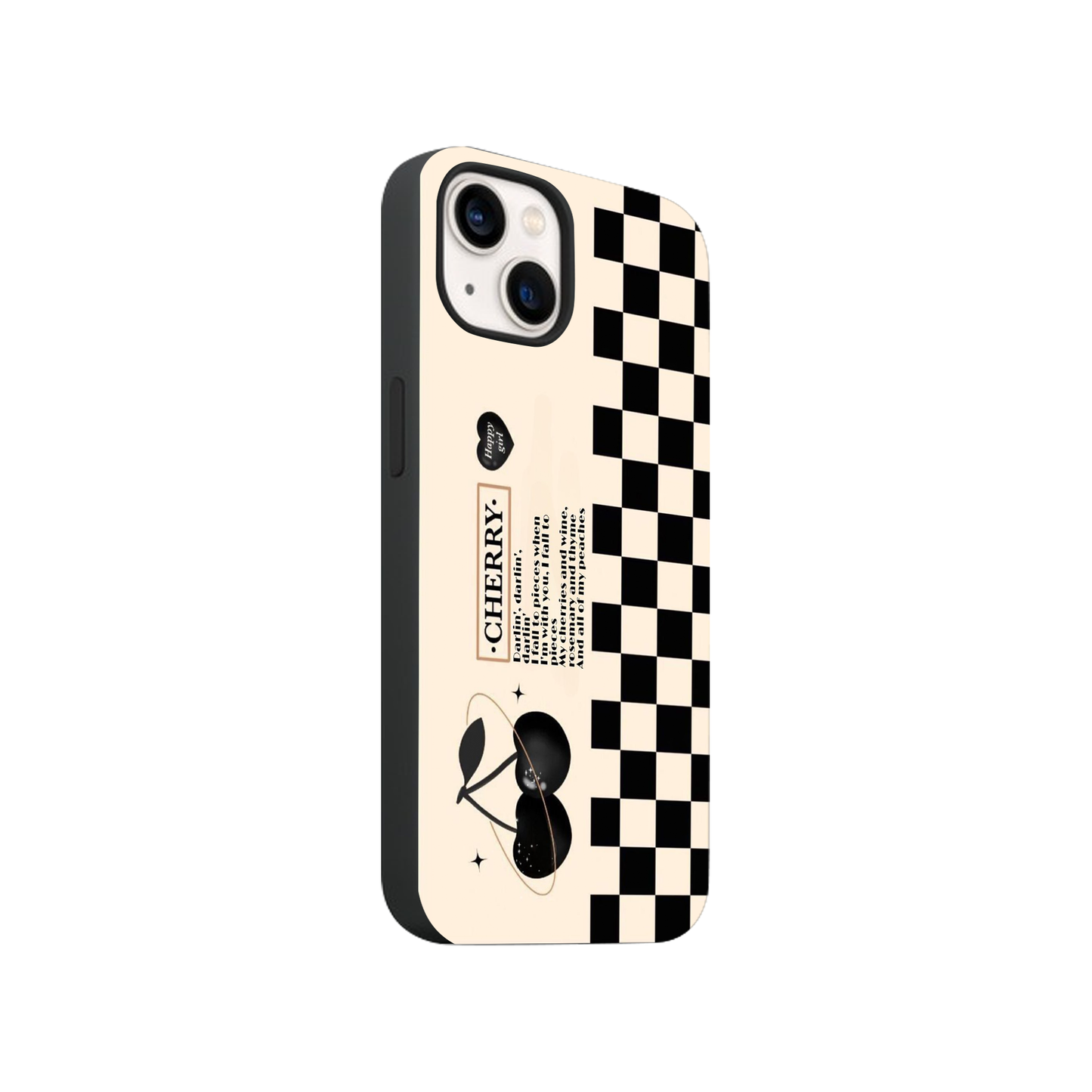 Retro Cherry Grid Case