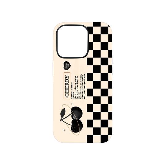Retro Cherry Grid Case