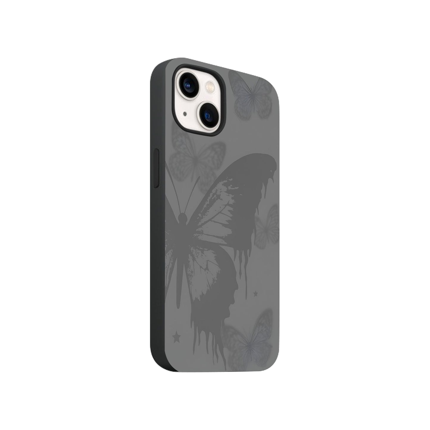 Grey Ink Butterfly Case