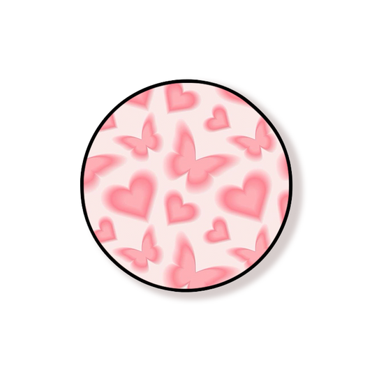 Pink Butterfly Grip Holder