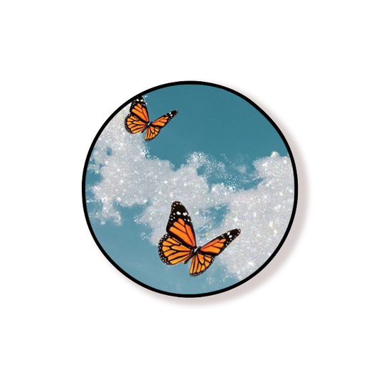 Blue Butterfly Cloud Grip Holder
