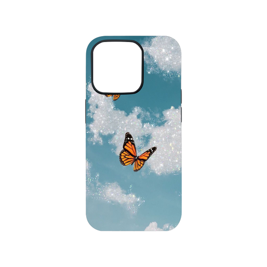 Blue Butterfly Cloud Case