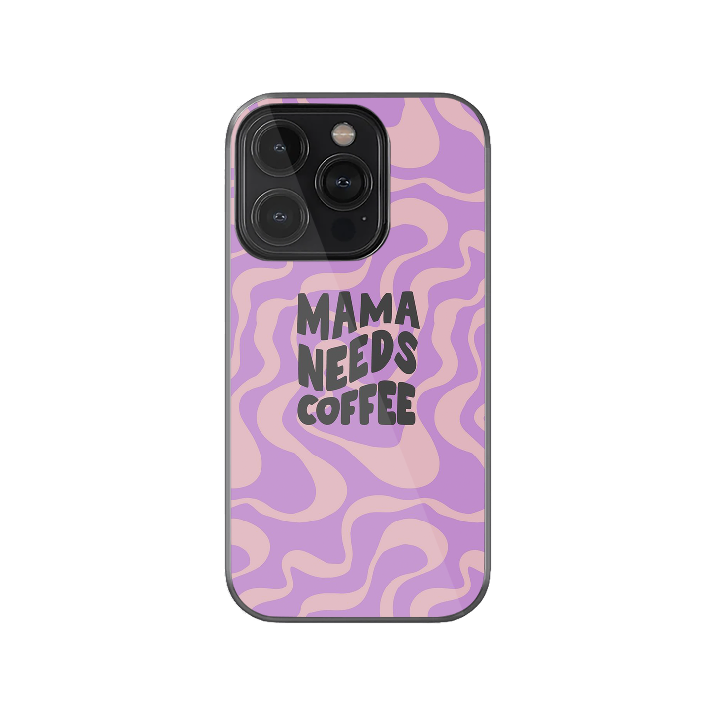 Mama Needs Coffee Swirly Case